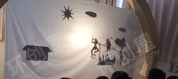 幼儿园角色游戏买票看皮影戏图片