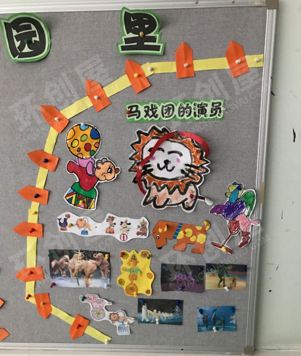 幼儿园在动物园里主题墙图片