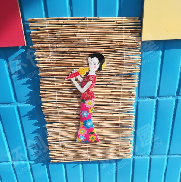 幼儿园竹帘民俗小人挂饰图片