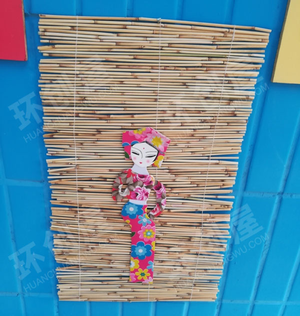 幼儿园竹帘民俗小人挂饰图片