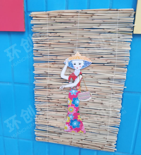 幼儿园竹帘民俗小人挂饰图片
