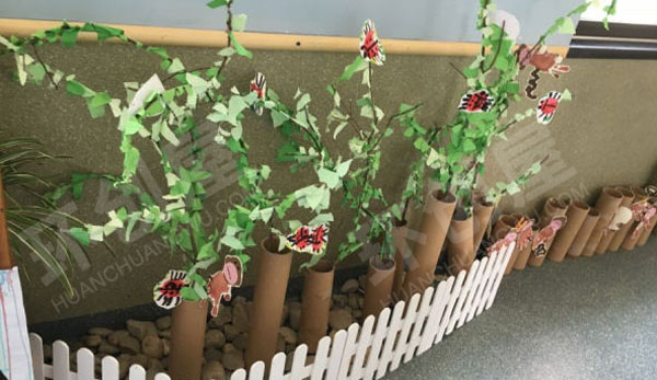 幼儿园走廊里废物利用美美的自然作品图片