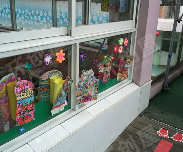 幼儿园门窗装饰立体作品展示图片