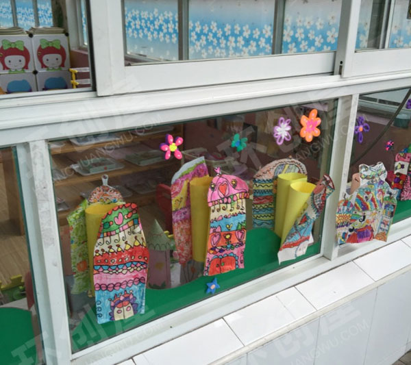 幼儿园门窗装饰立体作品展示图片