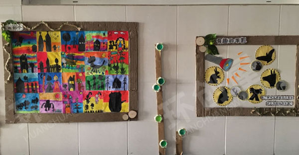 幼儿园光和影子生成作品展示图片
