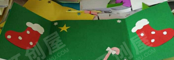 幼儿园圣诞创意立体贺卡作品展示图片