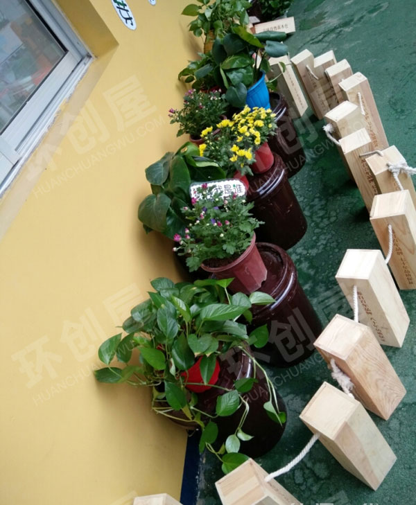 幼儿园户外植物角春夏秋冬又一春图片