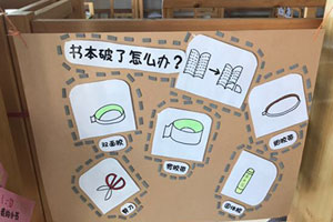 幼儿园阅读区书本破了怎么办图片2张