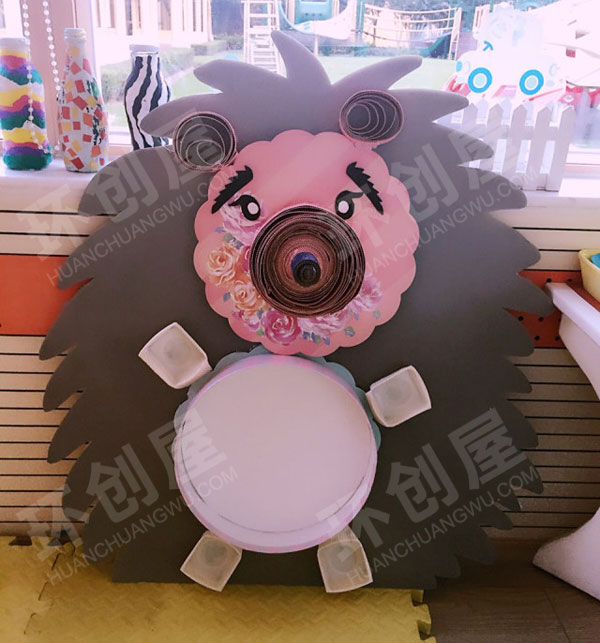 幼儿园美工区撕纸贴画手工小动物图片