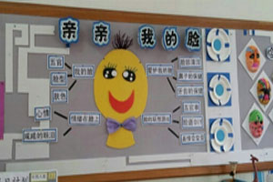 幼儿园亲亲我的脸主题墙图片8张