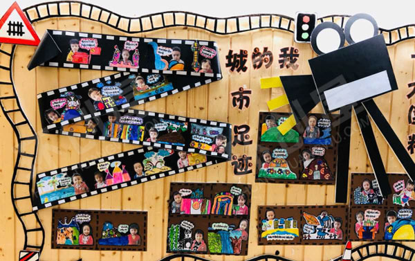 幼儿园欢乐中国行主题墙图片