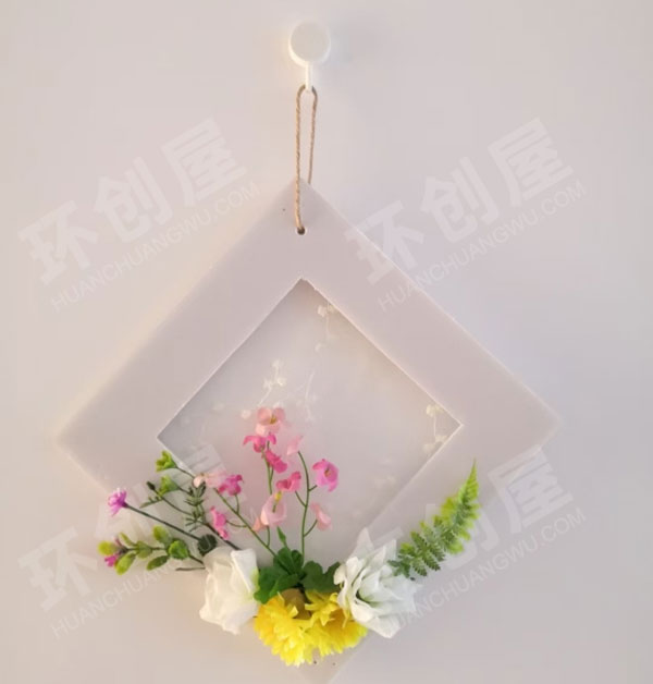 幼儿园假树叶假花墙面挂饰图片