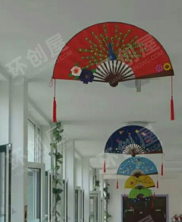 幼儿园走廊手工制作中国风大气漂亮挂饰图片