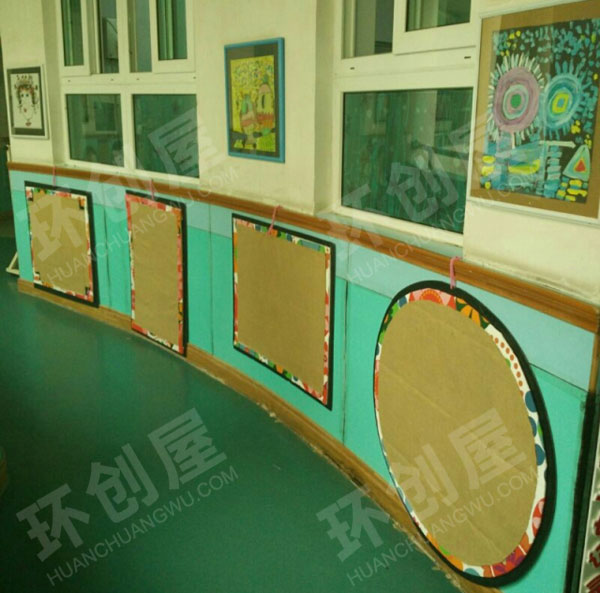 幼儿园走廊楼梯处儿童创意画图片