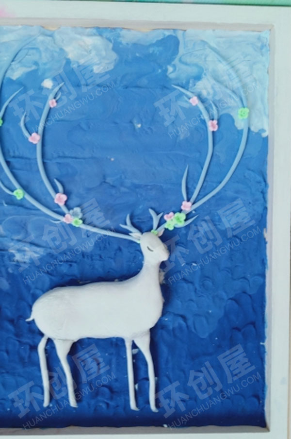 幼儿园黏土卡通好看手工作品展示图片