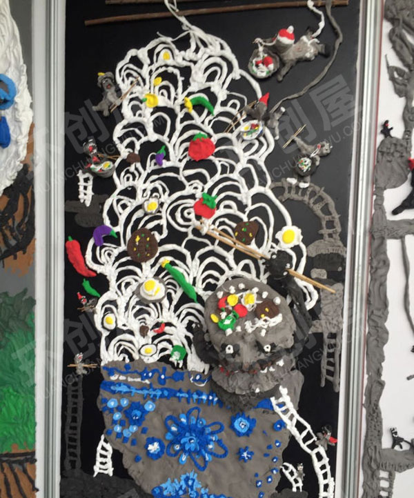 幼儿园奇思妙想美术画展作品展示图片