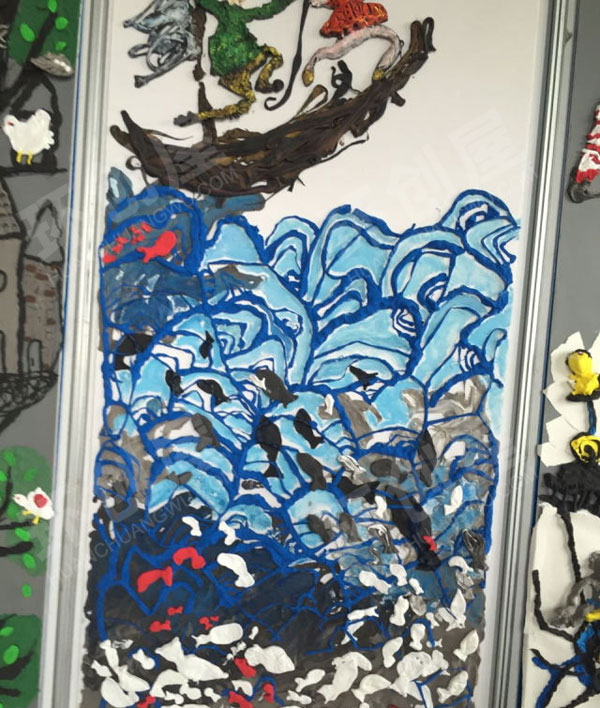 幼儿园奇思妙想美术画展作品展示图片