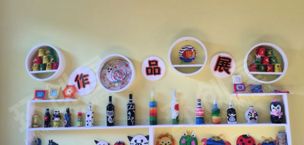 幼儿园绚丽的色彩手工作品展示图片