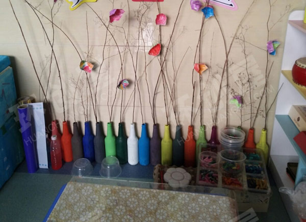 幼儿园废物利用简单美观作品展示图片