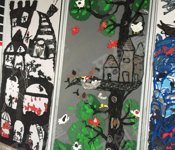 幼儿园奇思妙想美术画展作品展示图片