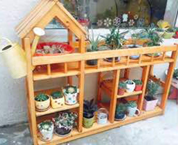 幼儿园户外森系田园风植物角设计图片