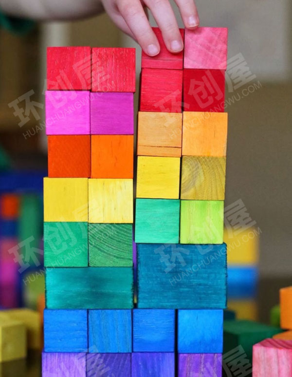 幼儿园建构区创意积木搭建图片