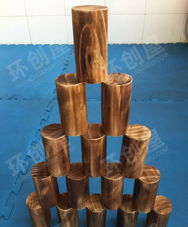 幼儿园炭烧建构积木图片
