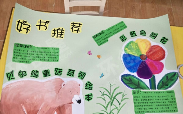 幼儿园阅读区好书推荐手绘图片