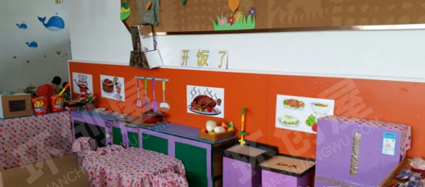 幼儿园角色游戏小餐厅装饰图片