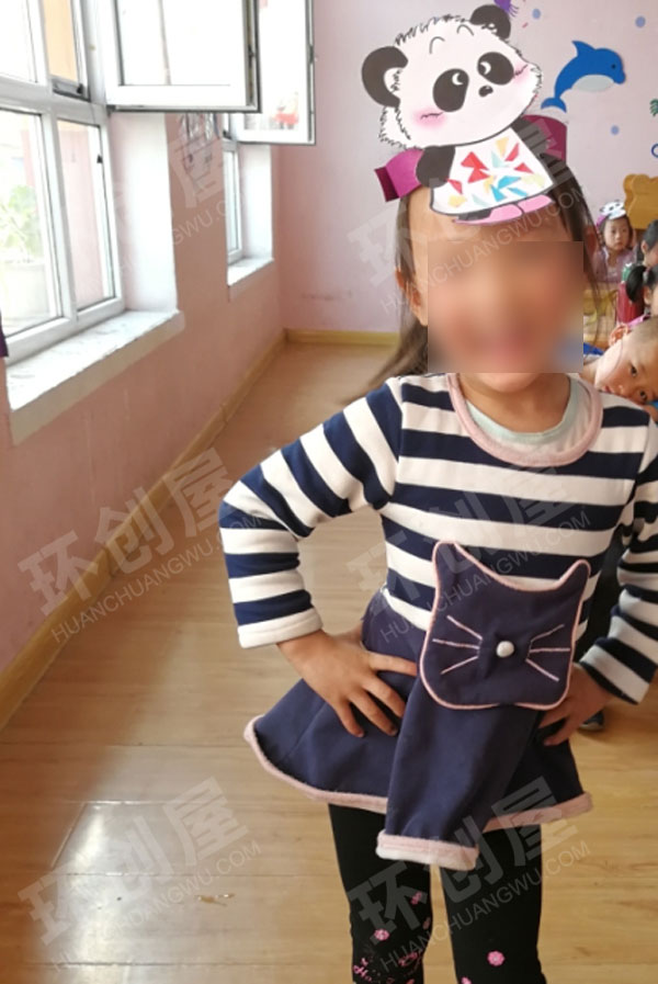 幼儿园表演区国宝熊猫面罩图片