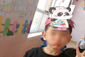 幼儿园表演区国宝熊猫面罩图片5张