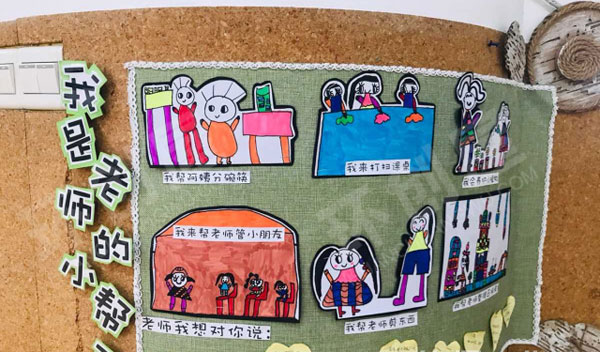 幼儿园我长大了环创主题墙图片