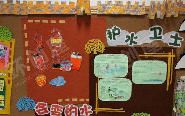 幼儿园有趣的水娃娃主题墙图片