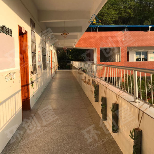 幼儿园走廊墙面竹之乐图片