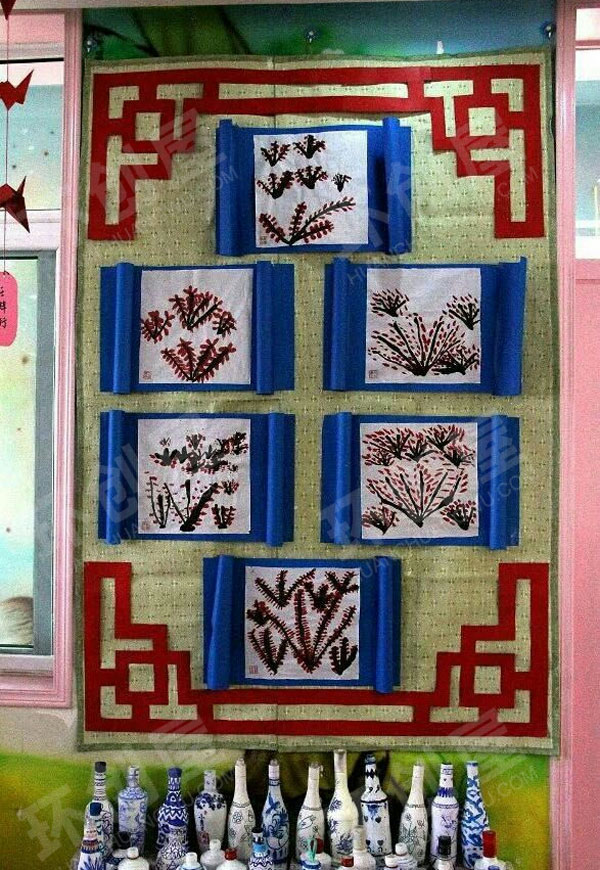幼儿园中国文化儿童国画作品展示图片