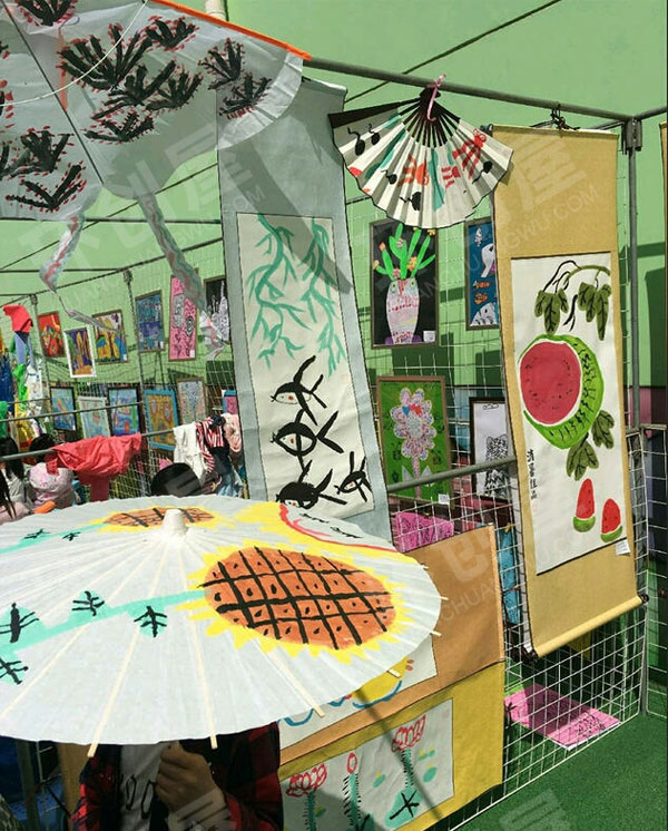 幼儿园中国文化儿童国画作品展示图片