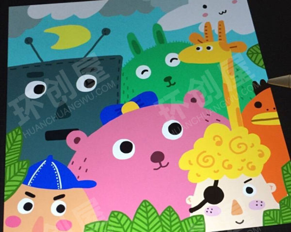 幼儿园儿童画线描画作品展示图片