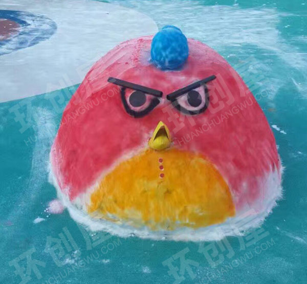 幼儿园户外操场游乐区雪雕大赛图片