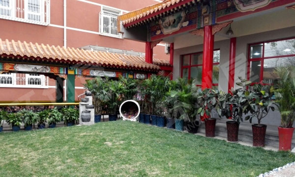 幼儿园户外环创古风古韵宫廷风格图片