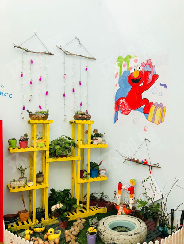 幼儿园户外环创超级有趣植物角图片