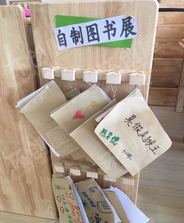 幼儿园阅读区自制图书展真假美猴王图片
