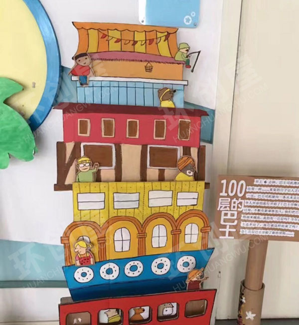 幼儿园阅读区图书室展板图片