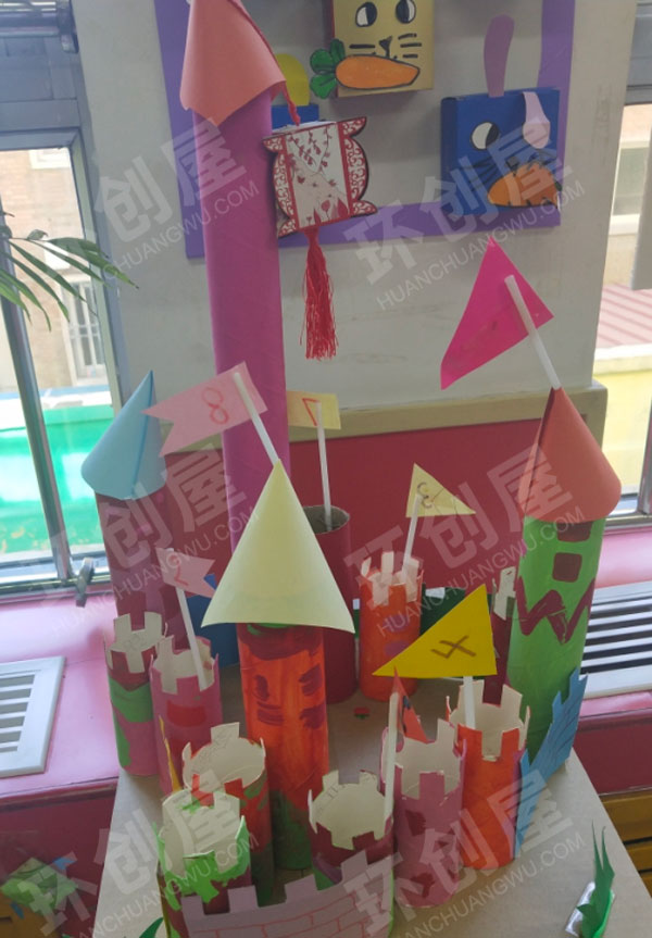 幼儿园美工区废物利用制作立体美工作品图片