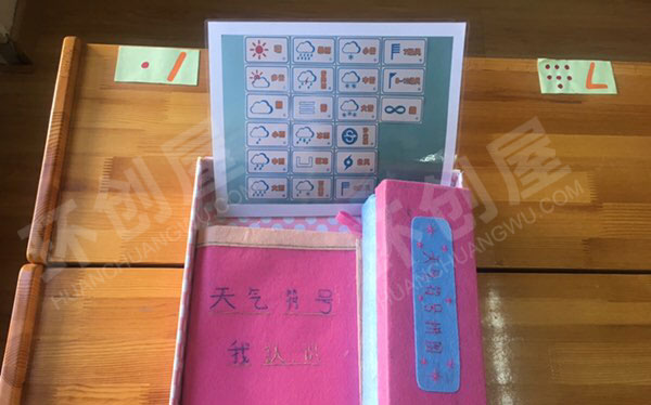 幼儿园科学区自制天气符号图片