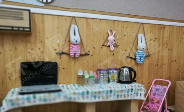 幼儿园角色游戏娃娃家家庭内部图片