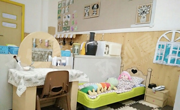 幼儿园角色游戏娃娃家家庭内部图片