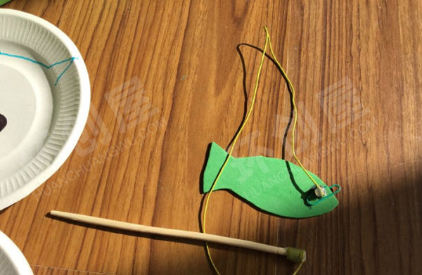 幼儿园益智区自制小猫钓鱼学具图片