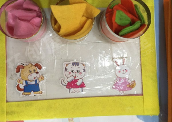 幼儿园益智区区角材料不织布玩教具图片