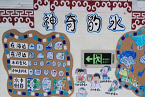 幼儿园神奇的水墙面布置图片4张