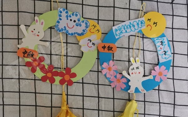 幼儿园制作中秋挂饰图片